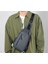 Yucama Erkek Omuz Çantası Crossbody Çanta Spor Çantası Çanta Su Geçirmez Göğüs Çantası Su Geçirmez Bel Çantası Yumuşak Kumaş - Grey (Yurt Dışından) 2