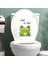 MS211-YW Stili 20*20CM Bakın Ne Küçük Kurbağa Karikatür Hayvan Duvar Sticker Tuvalet Dekoratif Oturma Odası Yatak Odası Restoran Duvar Sticker (Yurt Dışından) 3