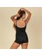 Nabaiji Kadın U Kesim Sırt Detaylı Şortlu Mayo - Siyah - Heva 2