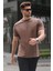 Kahverengi Regular Fit Basic Erkek Tişört 6131 1