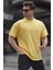 Sarı Sırt Baskılı Regular Fit Erkek T-Shirt 6121 2