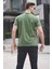 Haki Yeşili Regular Fit Basic Erkek Tişört 6131 2