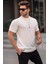 Ekru Regular Fit Basic Erkek Tişört 6069 1