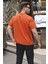 Turuncu Oversize Basic Erkek Tişört 6127 2