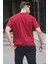 Bordo Parçalı Basic Erkek Tişört 6090 2