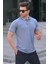 Lacivert Nakışlı Regular Fit Erkek Polo Yaka Tişört 6108 1