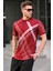 Bordo Desenli Polo Yaka Erkek Tişört 6079 1
