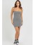 Füme Askılı Mini Basic Kadın Elbise MG1711 2