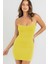 Sarı Askılı Mini Basic Kadın Elbise MG1711 2