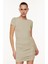 Camel Büzgülü Mini Kadın Elbise MG1739 2