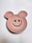 Eğlenceli Çocuk Gülen Yüz Emojili Mama, Yemek, Kahvaltı ve Pasta Tabağı 1 Adet Pembe 1