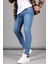 Erkek Mavi Tırnaklı Skinny Fit Jean 6341 1