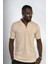 Bej Yaka Detay T-Shirt 410415 1