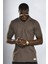Kahve Yaka Detay T-Shirt 410415 3