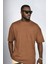 Kahve Oversize Erkek T-Shirt 10423 1