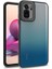 Xiaomi Redmi Note 10 Kılıf Flora Sert Silikon Arkası Cam Şeffaf Siyah 1