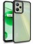 Realme C35 Kılıf Flora Sert Silikon Arkası Cam Şeffaf Siyah 1