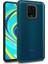 Xiaomi Redmi Note 9 Pro Flora Sert Silikon Arkası Cam Şeffaf Siyah 1