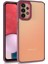 Samsung Galaxy A53 5g Flora Sert Silikon Arkası Cam Şeffaf Kırmızı 1