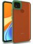 Xiaomi Redmi 9c Kılıf Flora Sert Silikon Arkası Cam Şeffaf Yeşil 1