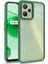Realme C35 Kılıf Flora Sert Silikon Arkası Cam Şeffaf Yeşil 1