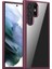 Samsung Galaxy S23 Ultra Kılıf Alphin Impact Silikon Ultra Koruma Transparan Mürdüm 1
