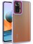 Xiaomi Redmi Note 10 Pro Kılıf Flora Sert Silikon Arkası Cam Şeffaf Mor 1