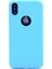 Apple iPhone x Kılıf Premier Silikon Kılıf Mat Kılıf Mavi 1