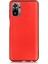 Xiaomi Redmi Note 10 Kılıf Korumalı Premier Mat Silikon Kırmızı 1