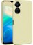 Vivo Y16 Kılıf Kamera Korumalı Premier Mat Silikon Gold 1