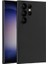 Samsung Galaxy S24 Ultra Kılıf Lüx Renkli Premier Kamera Korumalı Mat Silikon Siyah 1