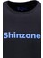 Erkek Bisiklet Yaka Standart Fit Shinzone Göğüs Baskılı Siyah T-Shirt 4