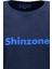 Erkek Bisiklet Yaka Standart Fit Shinzone Göğüs Baskılı Lacivert T-Shirt 3