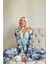 Mint Flore Exclusive Örme Sabahlıklı Kadın Pijama Takımı 2