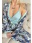 Mint Flore Exclusive Örme Sabahlıklı Kadın Pijama Takımı 5