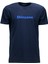Erkek Bisiklet Yaka Standart Fit Shinzone Göğüs Baskılı Lacivert T-Shirt 1