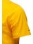 Erkek Bisiklet Yaka Standart Fit Göğüs Baskılı Sarı T-Shirt 3