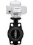 Ø63 24V DC Elektrik Aktüatörlü U-Pvc Kelebek Vana Asit Için 5