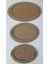 Ahşap Boyanabilir Mdf Oval Tepsi - 3'lü Set 2