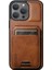 Iphone 13 Pro 6.1 Inç Için Dikey Flip Kart Yuvaları Mumsu Doku Telefon Koruyucusu-Brown (Yurt Dışından) 5