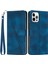 Üçgen Iphone 12 Pro Max 6.7 Inç Deri Cüzdan Stand Cep Telefon Kılıfı Strap-Sapfire (Yurt Dışından) 1