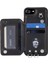 Iphone 6/6s/7/8/se (2020)/SE (2022) Rfıd Engelleme Telefon Kılıf Yuvaları Kickstand Phone Cover-Black Için (Yurt Dışından) 4