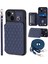 Iphone 15 Plus Rfıd Engelleme Şok Geçirmez Kılıf Anti-Drop Pu+Tpu Telefon Kabuğu Straps-Mavi (Yurt Dışından) 1
