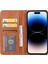 Iphone 15 Pro Max Deri Stand Cüzdan Kapağı Manyetik Kapanış Anti-Drop Telefon Kasası (Yurt Dışından) 4