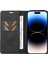 Iphone 15 Pro Max Cilt Touch Pu Deri Kabuk Cüzdan Stand Telefon Kapağı Black (Yurt Dışından) 2