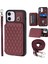 IPhone 11 Rfıd Engelleme Önleyici Pu+Tpu Telefon Kapağı Straps-Wine Red ile Şok Geçirmez Kılıf (Yurt Dışından) 1