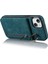 Iphone 13/14 Için 6.1 Inç Telefon Kasası Rfıd Engelleme Cüzdan Retro Pu+Tpu Kickstand Cover-Blue (Yurt Dışından) 2