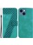 Iphone 15 Plus Için Pu Deri Telefon Kılıfı Plus Stand Baskalı Desen Cüzdan Telefon Kabuğu Kapak Yeşil (Yurt Dışından) 1