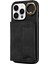 Iphone 15 Plus Pu Derisi+Tpu Kapak Cilt Touch Hissed Hisset Telefon Kılıfı Tutucu Kickstand Telefon Shell-Black (Yurt Dışından) 1