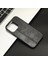 Iphone 15 Plus Telefon Kapağı Dikiş Hattı Pu Deri Kaplı Pc+Tpu Şok Geçirmez Kasa-Siyah (Yurt Dışından) 4